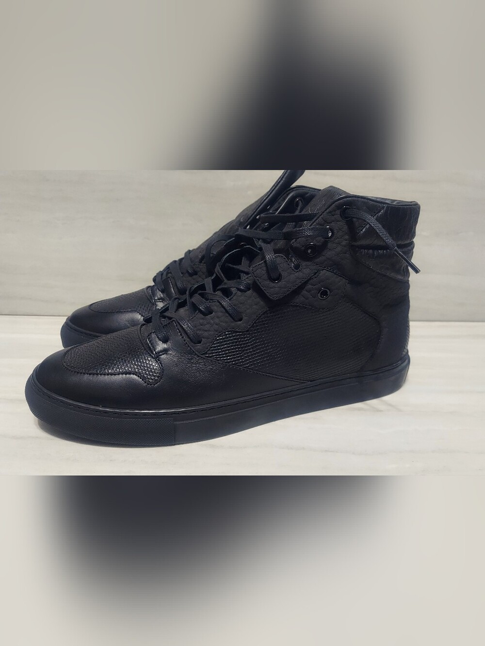 Mens Balencia Italian Leather Shoes